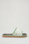 L03 Floral Embroidered Tulle Detailed Daily Soft Textured Insole Women's Summer Slippers - 3
