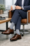 3-Piece Mixed Color Men's Business Bamboo Seamless Reinforced Thin Summer Socks - Premium - 3