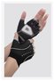 Superior (Top Segment) Half Finger Pro Fitness, Reformer Pilates Palm Anti-Slip Silicone Gloves - L - 6