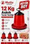 3 Pieces 12 kg Hanging Chicken Feeder 12 Lt Plastic Winged Feeder for Chicken Chicks Turkey Goose Duck Pigeon