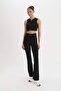 Defactofit Flare Fit Beli Saran Spanish Leg Standard Length Sweatpants C5275Ax25Sp - 3
