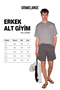 Villena Men's Dark Gray Shorts with Elastic Waistband and Stretch Fabric - 4