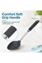 Cooking Spoon Nylon 203C Heat Resistant Soft Grip Dishwasher Safe Non Stick Friendly Kitchen Spoon - 6