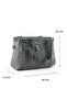 Crinkle / Clinker Waterproof Imported Fabric Multifunctional Hand Shoulder Sleeve And Messenger Bags Grey 01k - 2