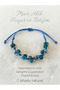Certified 6 mm Blue Agate Natural Stone Bracelet