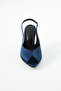 Romese Satin Ankle-Tie Open Toe Detail Women's Heel Shoes - 6