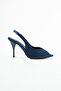 Romese Satin Ankle-Tie Open Toe Detail Women's Heel Shoes - 5