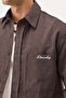 Long Sleeve Pocketed Boxyfit Shirt Brown - 8