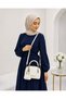 Multi-Compartment Zippered Women's Hand and Shoulder Bag