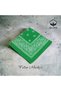 Buy 5 Get 4 Campaign 100% Cotton Unisex Benetton Green Ethnic Patterned Bandana (1 Piece Is the Price) - 2