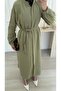 Women's Long Summer Cotton Muslin Thin Tunic Overcoat - 2