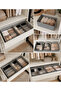 3-Piece Gray Drawer Organizer Set - Multi-Purpose Cabinet Box Set - 2