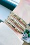 Luxury Women's Wristwatch, Waterproof Gold_Green Steel Band - Bracelet Gift Gdkb2012C3 - 5