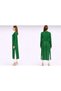 Long Thin Knitwear Cardigan Straight Cut Seasonal Loose Cardigan with Slit Detail - 2