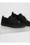Women's Black Suede Lace-Up Stitched Orthopedic Sports Shoes Nk4144 - 2