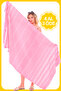 Mia 100% Cotton Striped Beach Peshtemal |   Quick-Drying, Extra Light Tasseled Pareo |   Beach, Pool and Bath Towel