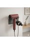 Stainless Black Paint Blow Dryer Hanger Hair Dryer Holder Adhesive & Screw Mounting Option