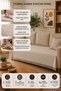 Eco |   Cotton Bohemian Sofa Cover, Sofa Bed Cover, Armchair Cover, Sofa Shawl |   115X210 Ecru Color - 4
