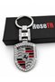 Luxury Metal Chrome Stone Keychain Compatible with Porsche Premium Shiny Stone Accessory Panamera Taycan Cayman 911 Cayenne Macan - 2
