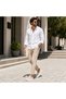 Beige Knitwear High-Sole Laceless Men's Shoes - Anti-Sweat Breathable Comfortable Casual Sports Shoes Kb 114 - 7