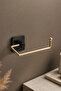 Installation Free Toilet Roll Holder Ergonomic Design Wc Paper Holder Hanger with Gold Elegance - 4
