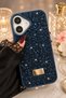 iPhone 16 Compatible Diamond Design Sparkling Diamond Silicone Case