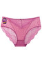 3'' Front Tulle and Lace Mixed Back Leg Lace Detailed Panties - 3