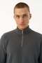 Basic SuperSoft Quarter-Zip Sweatshirt - Antrasit - 5