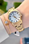 Gold Color Number Women's Wristwatch