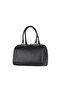 Black Leather Women's Shoulder Bag - 3