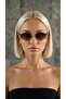 4342 Wooden Handle Brown Sunglasses - 2