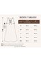 Wide Cut Tan Color 100% Cotton Muslin Fabric Bell Dress - 4