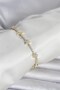 Brass Gold Color Zircon Stone Star Model Women's Bracelet