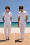 Happy Embroidered Men's T-Shirt - 2