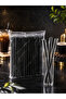 Black Frozen Cocktail Straw Burger Straw 1000 Li - 3