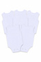 Baby 100% Cotton Sleeveless Undershirt with Snap Fasteners, 5-Pack - White