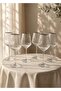 Silk Platinum (Silver) 49 Piece Crystal Glass Cup Set for 12 People - 3