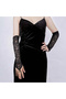 Elegant Evening Elegance Lace Gloves with Finger Strap 40 cm (5263) - 3