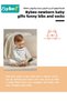 7 PCS Baby Gift Set, Newborn Baby Shower Gift for Boys Girls, Baby Gift Basket with Essential Stuff, Includes Blanket, Wooden Rattle Toy, Baby Bib and Socks, Greeting Card, Newborn Baby Gift Set - 7
