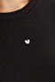 3 Thread Crop Sweatshirt with Heart Accessories - 7