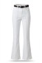 Belted Stylish Flare Women's Striped Jean Pants - 6