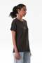 Teddy Bear Embroidered Wrinkle Fabric Oversize T-Shirt - 5
