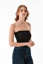Basic Covered Strapless Bustier - 4