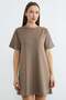 Basic Çimalı Mini Length Modal Dress - 2
