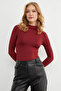Mock Neck Snap Fastener Bodysuit