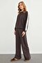 Crew Neck Modal Sweatshirt with Stripe on the Sleeve - 7