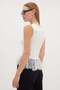 Lace V-Neck Slim Fit Blouse - 6