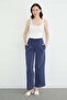 Elastic Waist Pocket Palazzo Trousers - 2