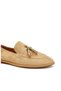 Bej Kadın Süet Loafer - 6