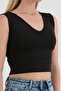 Basic V-Neck Crop Body - 5